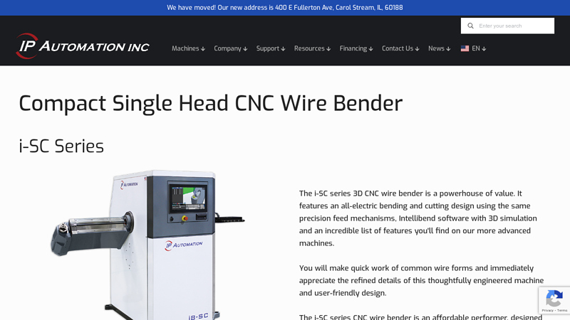 i-SC Series CNC Wire Bender