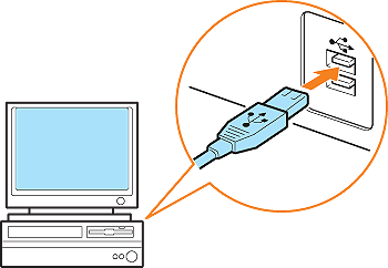 If the Printer and Computer Are Connected by a USB Cable