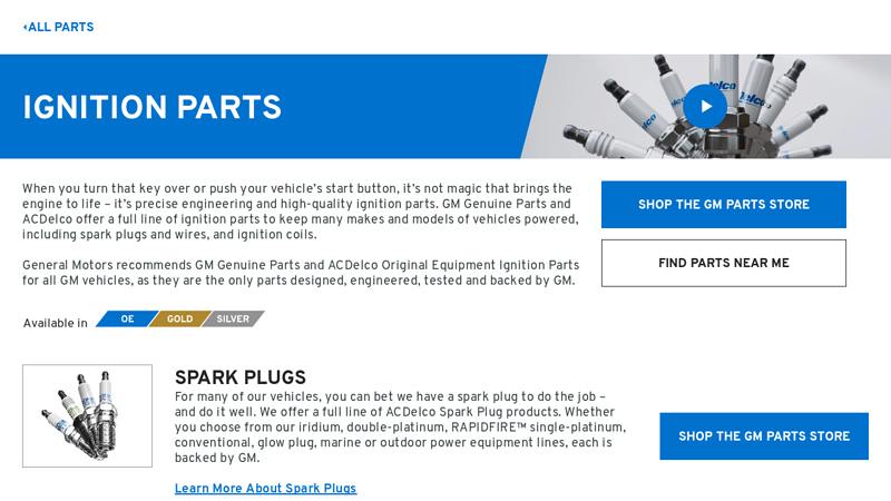 Ignition: Reliable GM Automotive Parts