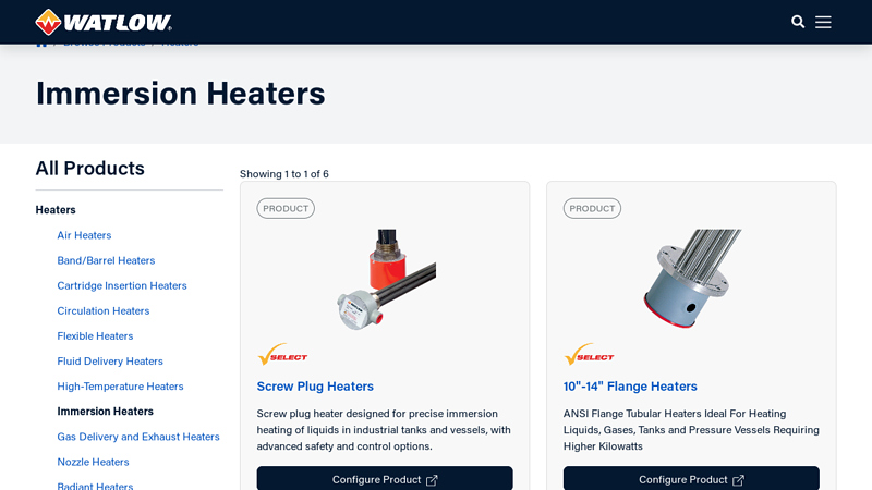 Immersion Heaters
