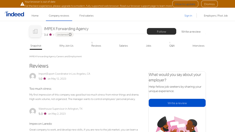 IMPEX Forwarding Agency Careers and Employment
