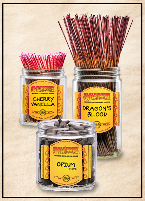 Incense Sticks, Cones, Shorties, Oils from Wild Berry