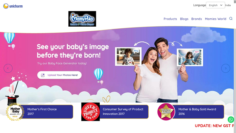India's Best Diaper Brand, Baby Pants Diapers Online