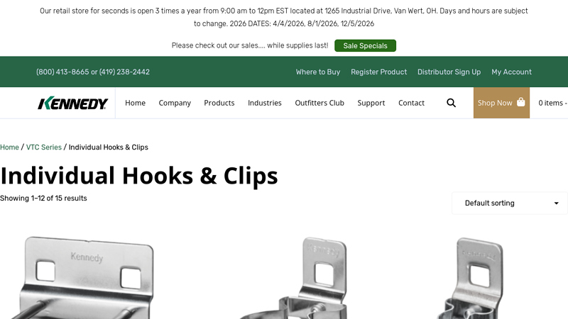 Individual Hooks & Clips Archives