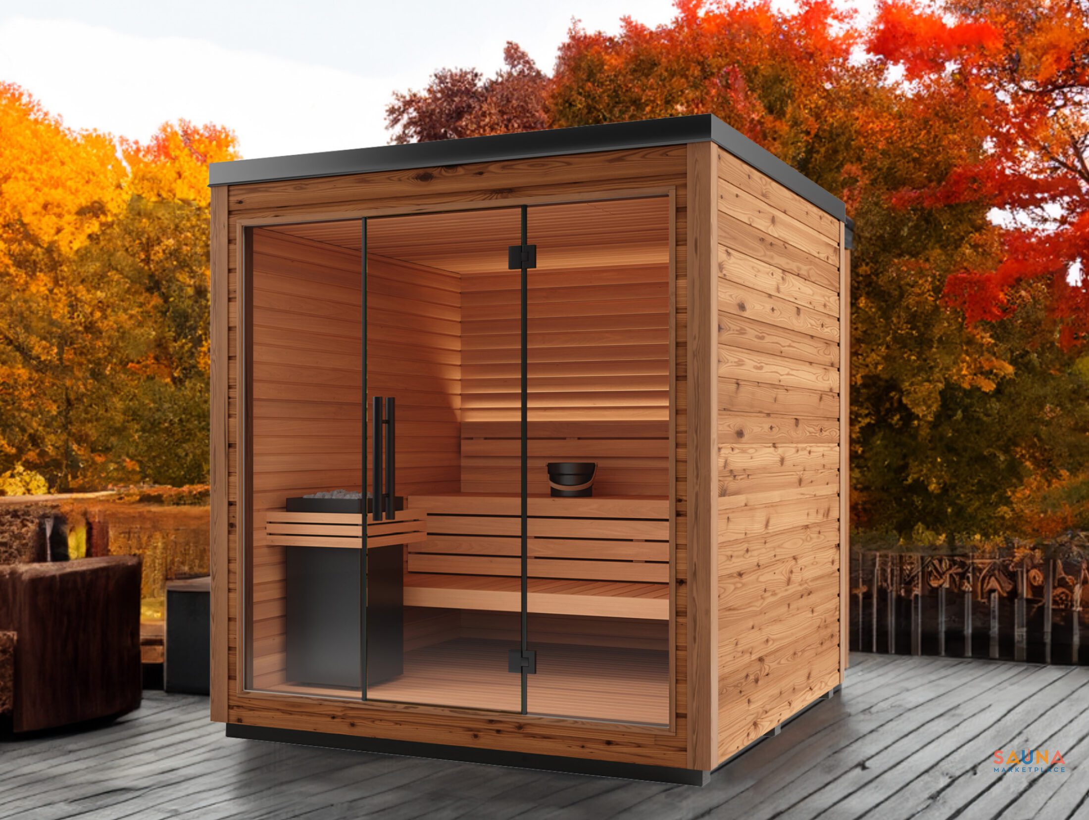 Indoor and Outdoor Saunas