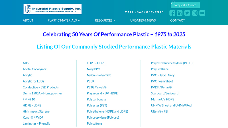 Industrial and Performance Plastic Sheet