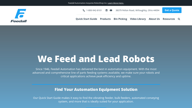 Industrial Automation Equipment & Flex Feeders