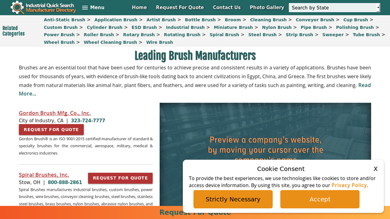 Industrial Brush Manufacturers, Suppliers & Companies