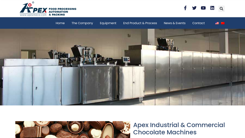 Industrial Chocolate Machines and Chocolate Equipment
