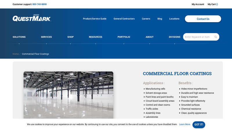 Industrial & Commercial Floor Coatings from QuestMark
