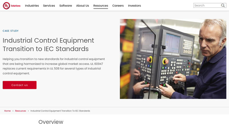 Industrial Control Equipment Transition to IEC Standards
