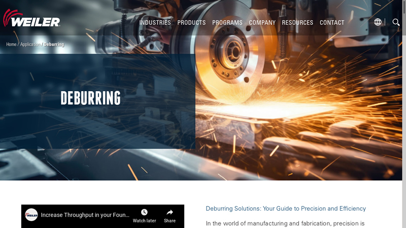 Industrial Deburring Tools