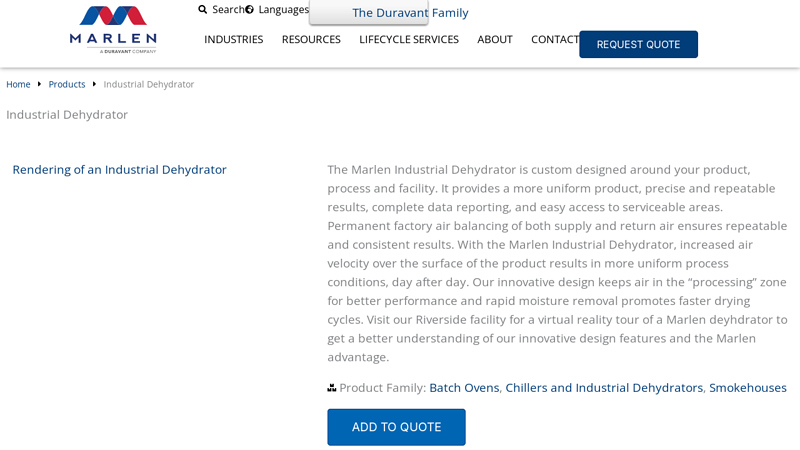 Industrial Dehydrator