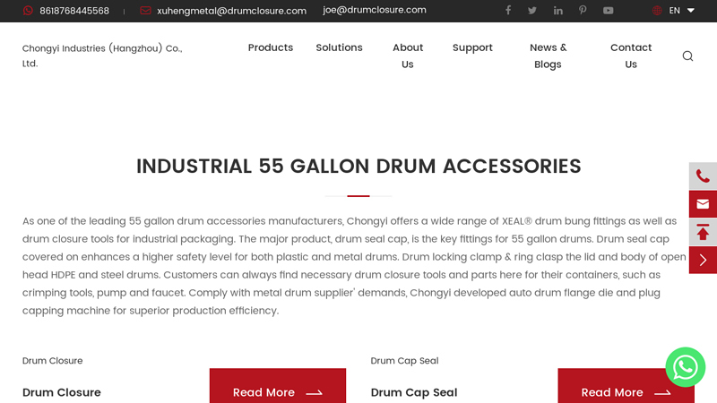 Industrial Drum Packaging Closure Solution Manufacturer/Supplier ...