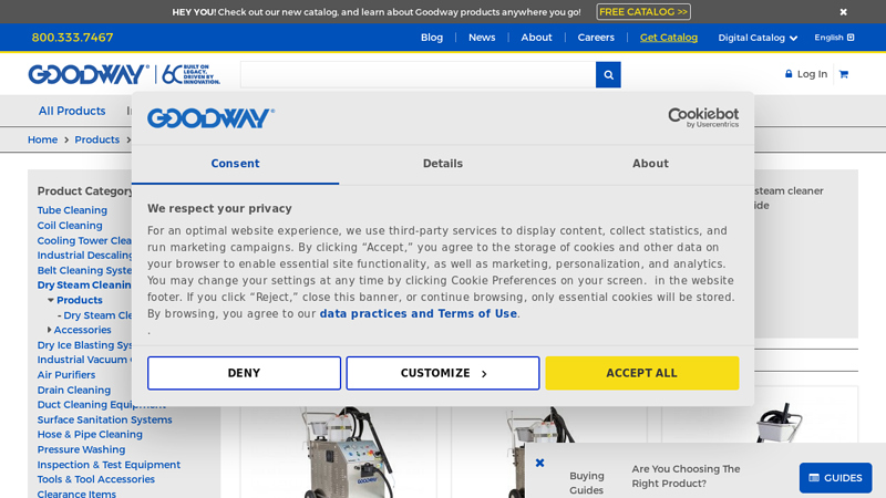 Industrial Dry Steam Cleaners For Sale