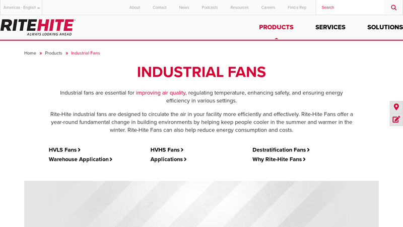 Industrial Fans and Commercial Fans