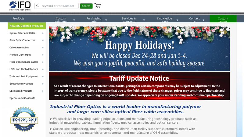 Industrial Fiber Optics