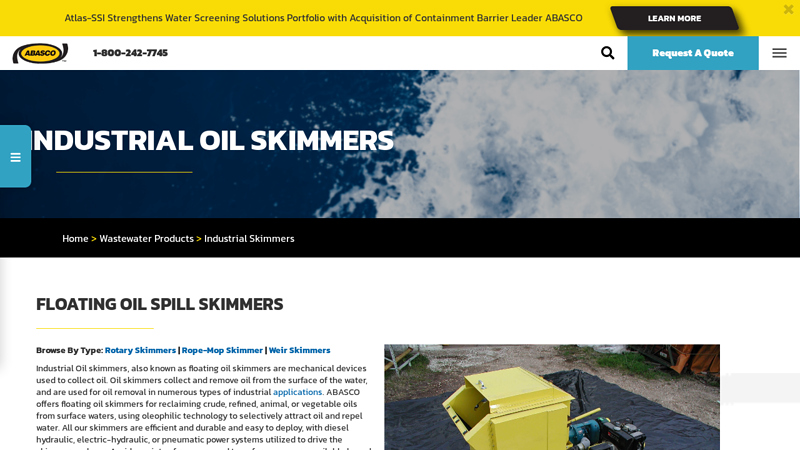 Industrial & Floating Oil Spill Skimmers