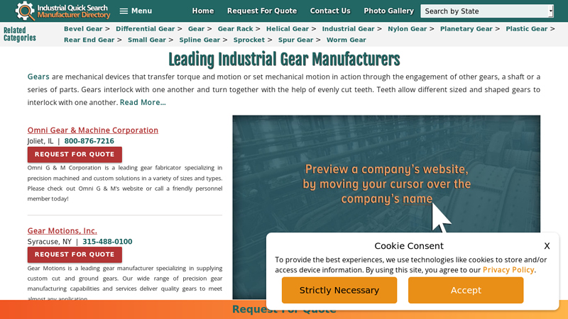 Industrial Gears Manufacturers