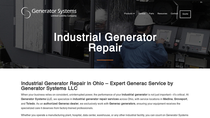 Industrial Generator Repair
