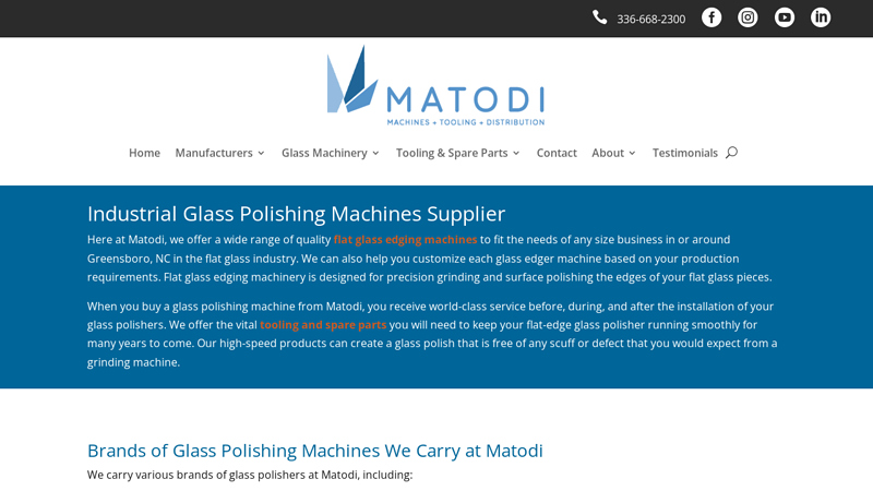 Industrial Glass Polishing Machines Supplier