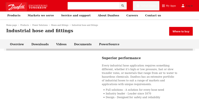 Industrial hose and fittings