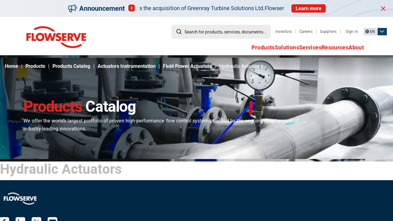 Industrial Hydraulic Actuators Products