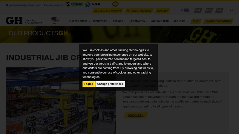 Industrial jib crane