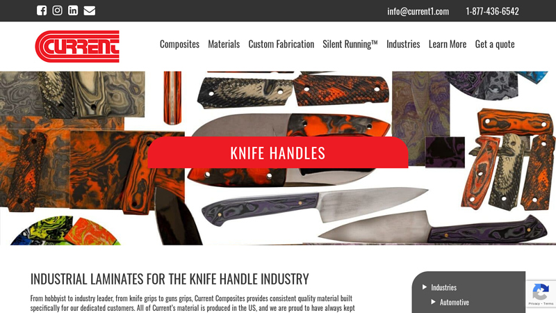Industrial Laminates for the Knife Handle Industry
