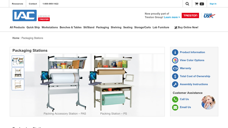 Industrial Packing Tables