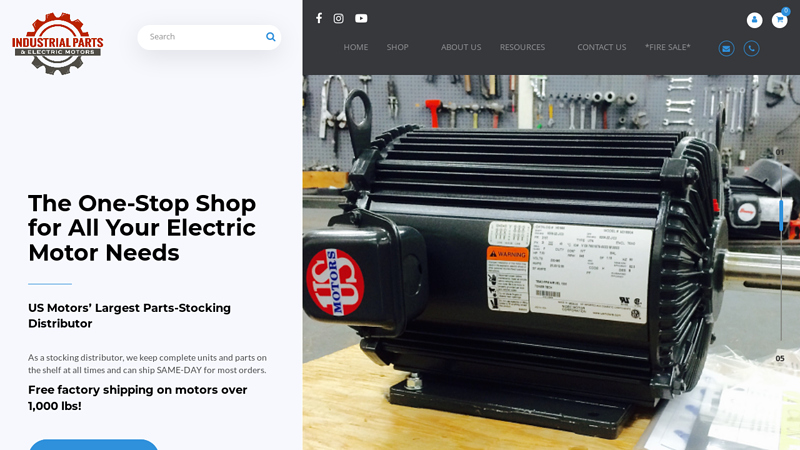 Industrial Parts & Electric Motors