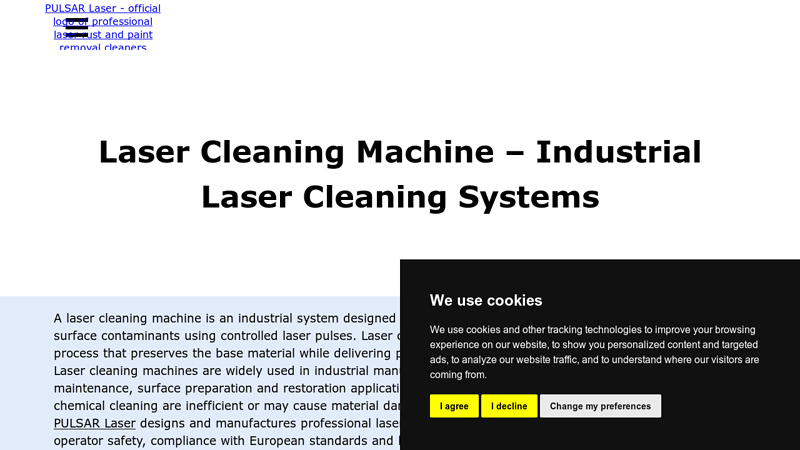 Industrial & Professional Laser Cleaning Systems
