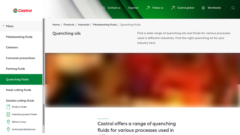 Industrial Quenching Fluids for Metal Treatment