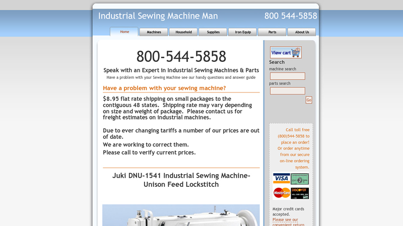 Industrial Sewing Machine Man