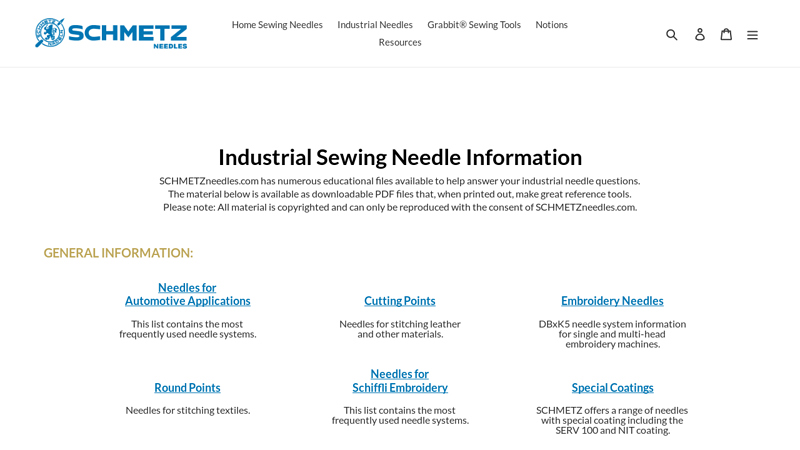 Industrial Sewing Needles