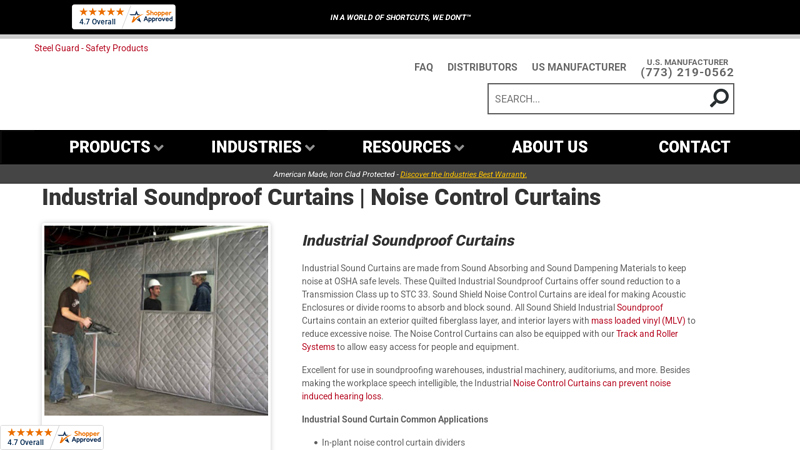 Industrial Soundproof Curtains