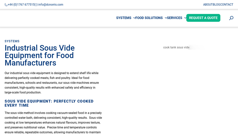 Industrial Sous Vide Equipment for Food Manufacturers