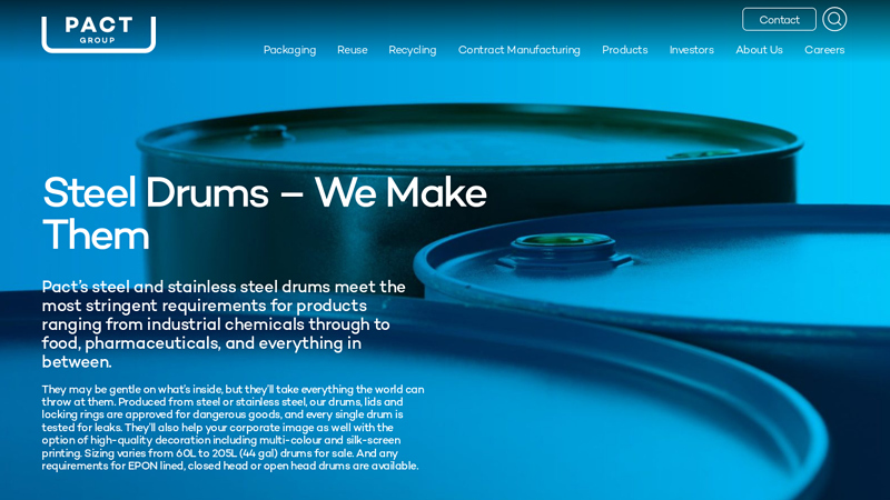 Industrial Stainless Steel Drums