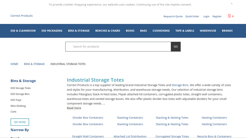 Industrial Storage Totes