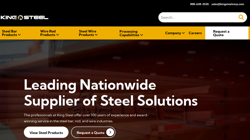 Industrial Supplier of Steel Bar, Rod, & Wire