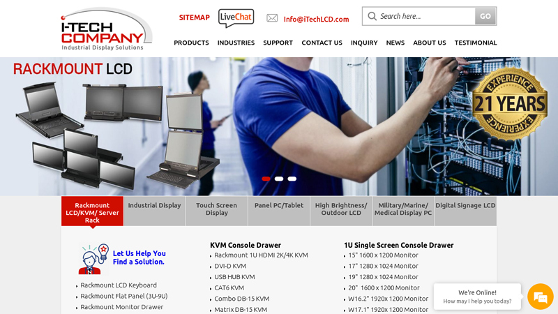 Industrial Touch Screen LCD Monitor