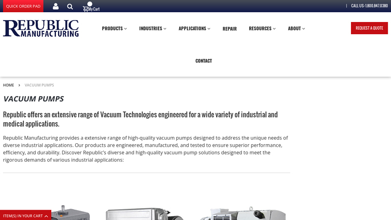 Industrial Vacuum Pumps