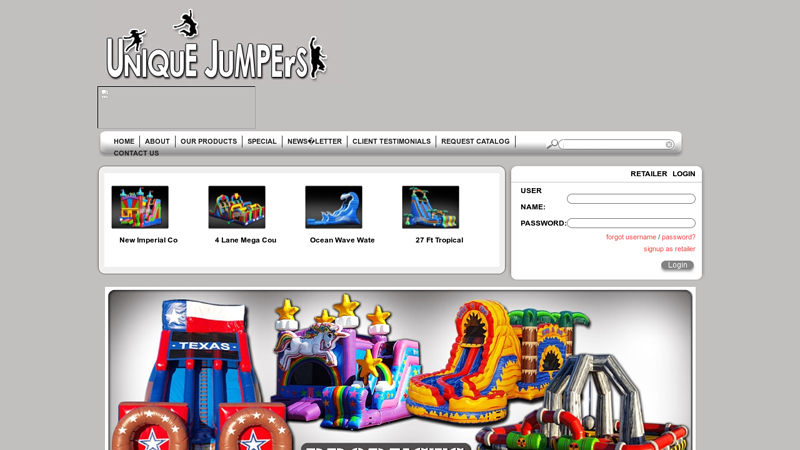 Inflatables For Sale by Unique Jumpers, Inflatable Water Slides ...