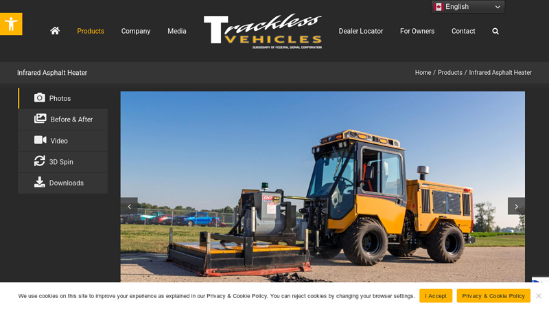 Infrared Asphalt Heater