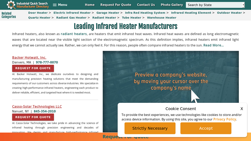 Infrared Heater Manufacturers