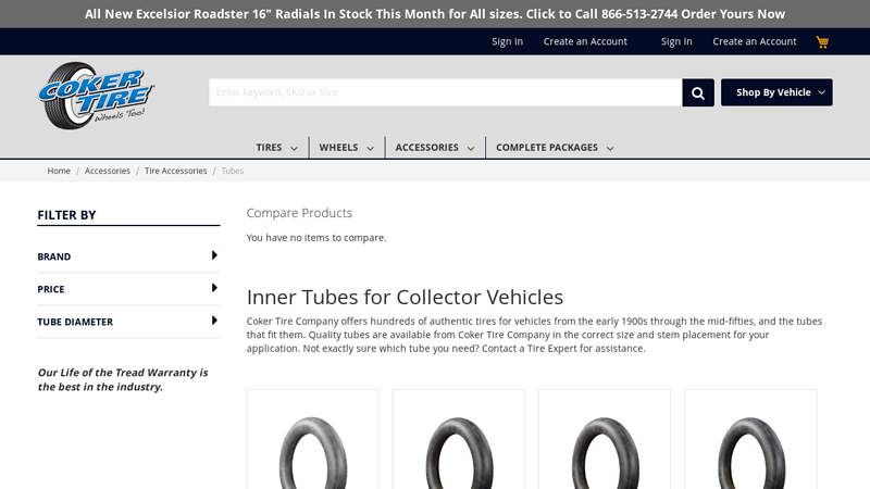 Inner Tubes for Collector Vehicles