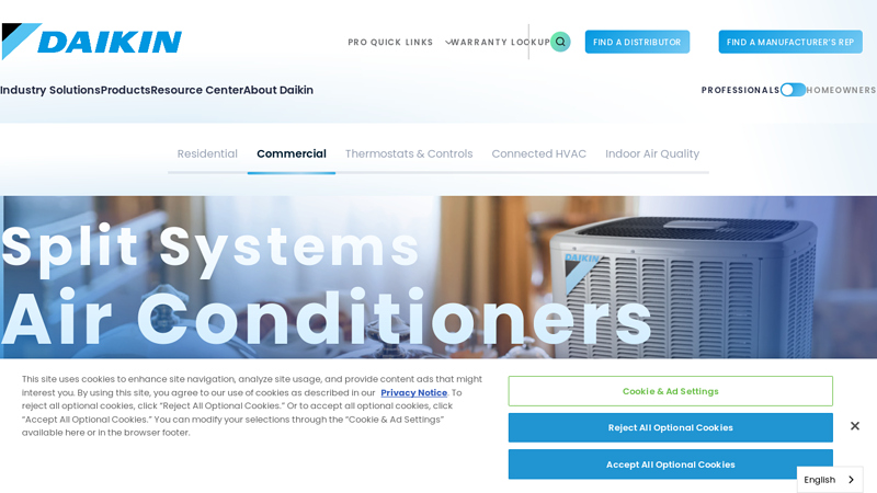 Innovative Commercial Air Conditioner Split System