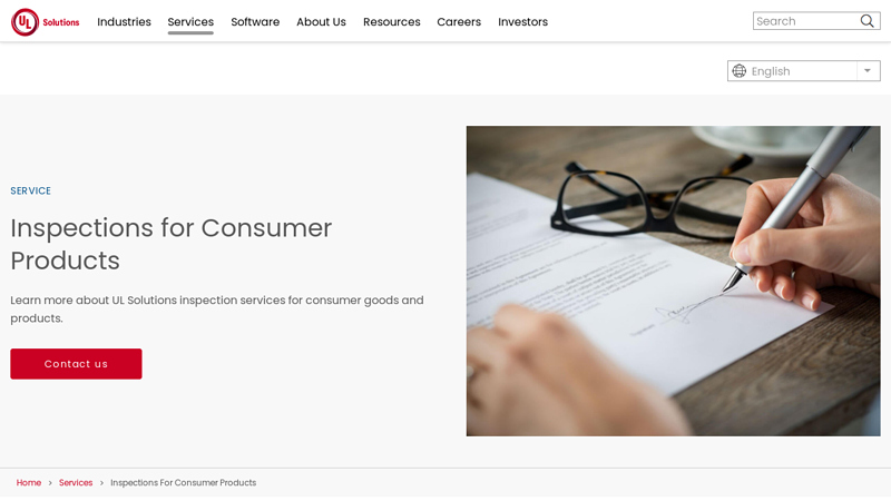 Inspections for Consumer Products