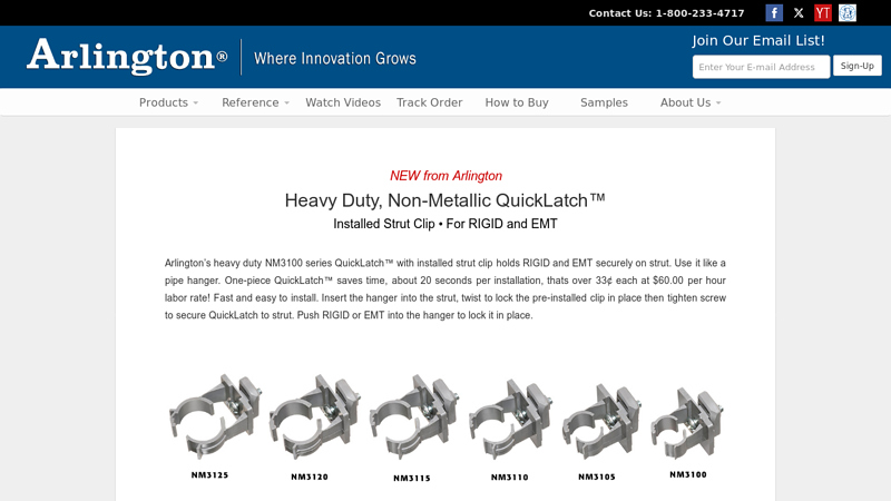 Installed Strut QuickLatch