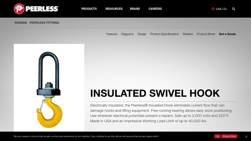 Insulated Swivel Hook